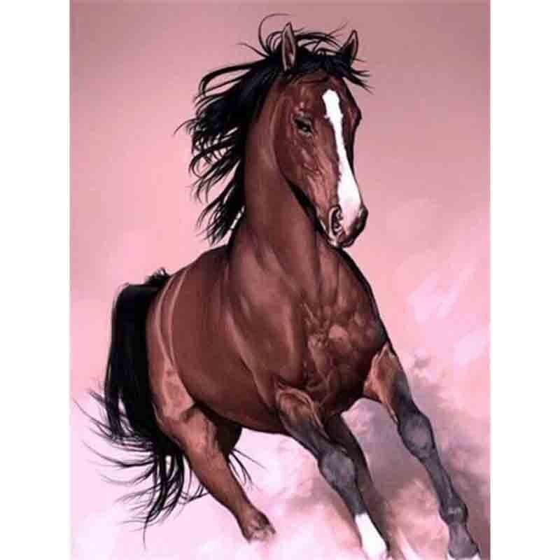 Diamond Embroidery Anmial Cross Stitch DIY Diamond Painting Horse Series Home Decoration 30X40CM