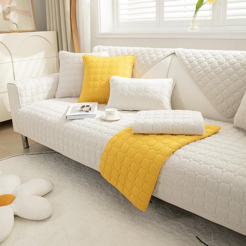 Thicke Sofa Cover Non-slip Couch Cover Cushion Slipcover for Living Room Universal for All Seasons Corduroy Home Protector Cover 70x90cm 1pcs