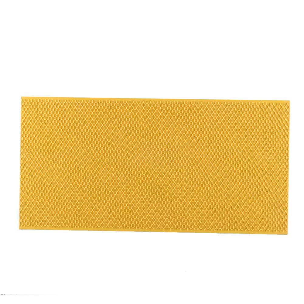 Plastic Beekeeping Frame with Comb Foundation Beekeeping Tool (Yellow) Yellow
