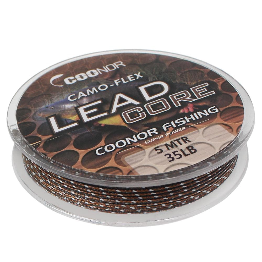 5m Leadcore Braided Camouflage Carp Fishing Line Hair Rigs Lead Core Fishing Tackle 35lbs