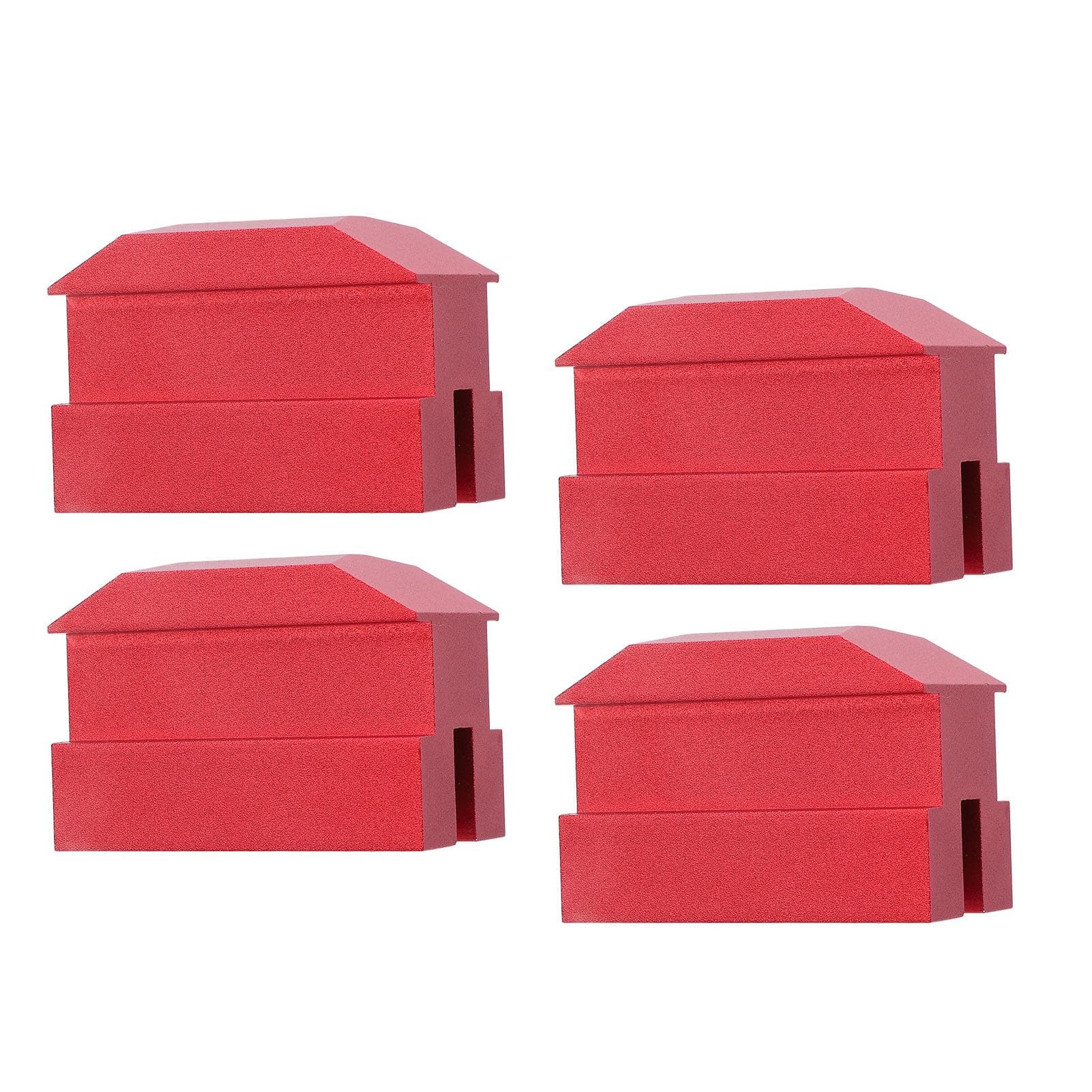 4PCS Jack Lift Pad Anodized Red Aluminum Floor Jack Bolt On Jack Points for 6th Gen Camaro 2016 to