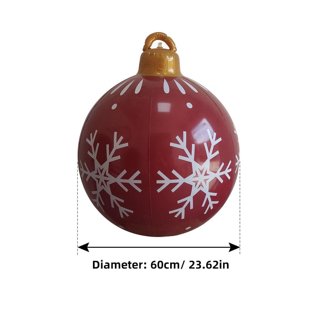 Christmas Inflatable Balloon PVC Xmas Ball Waterproof Ornament Large Size for Yard Decoration