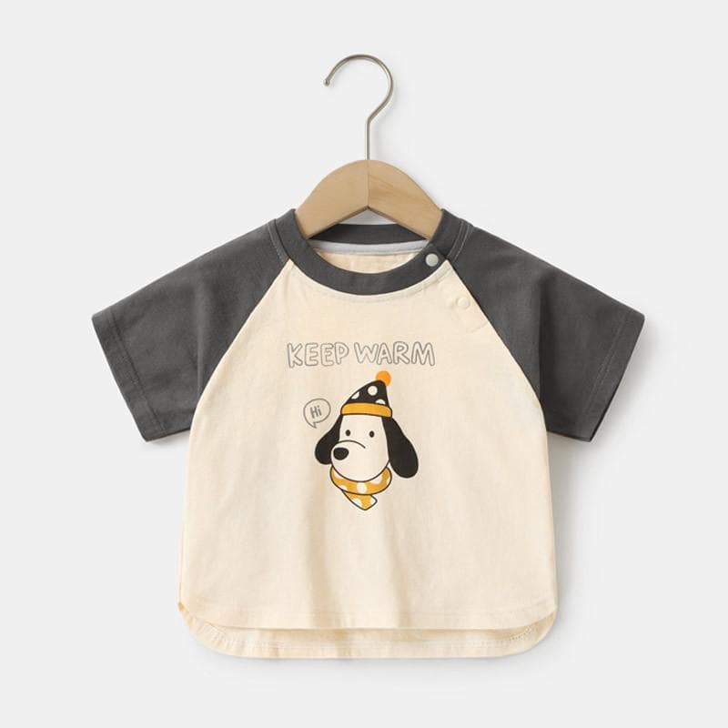 Baby Clothes Casual Short-sleeved T-shirts Summer Clothes Boys Girls Baby Children Children Summer Half-sleeved Tops 120cm