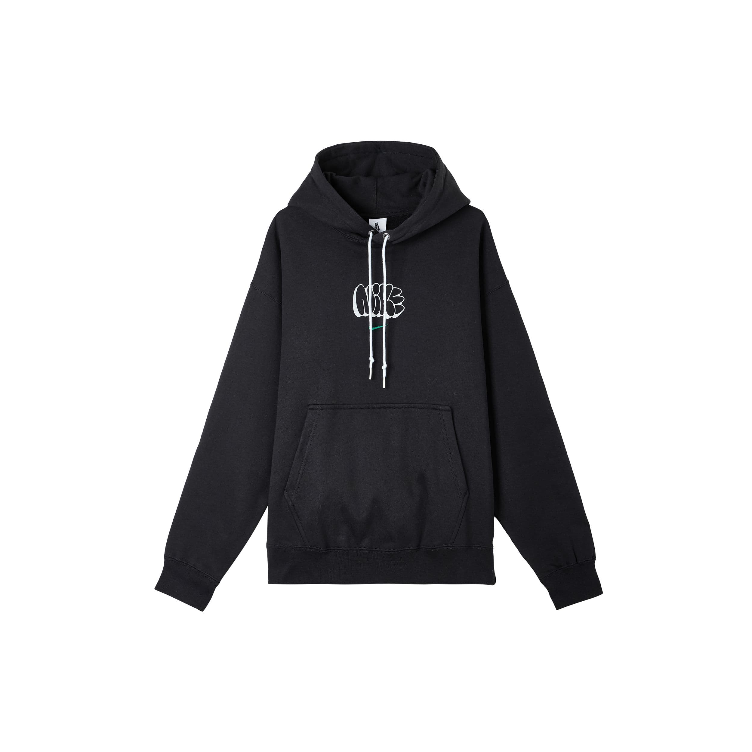 Nike Solo Swoosh Comfortable Soft Loose Hoodie Men hoodies Black Peacock HQ4181-010 XXL