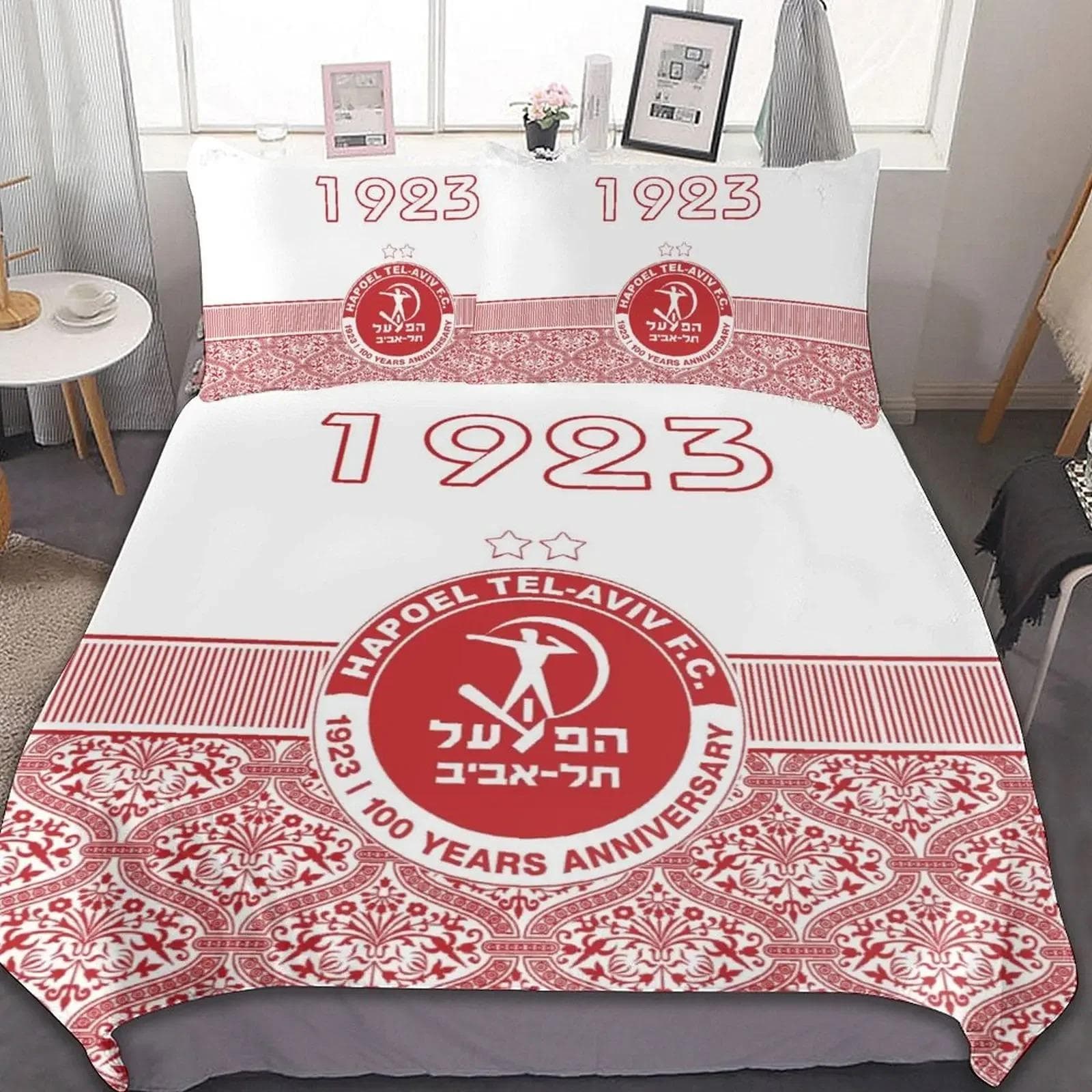 3D Printed Hapoel Tel Aviv Bedding Set Duvet Cover Bedroom Comforter Single Twin King Size Quilt Cover Home Textile EU King 240x220cm