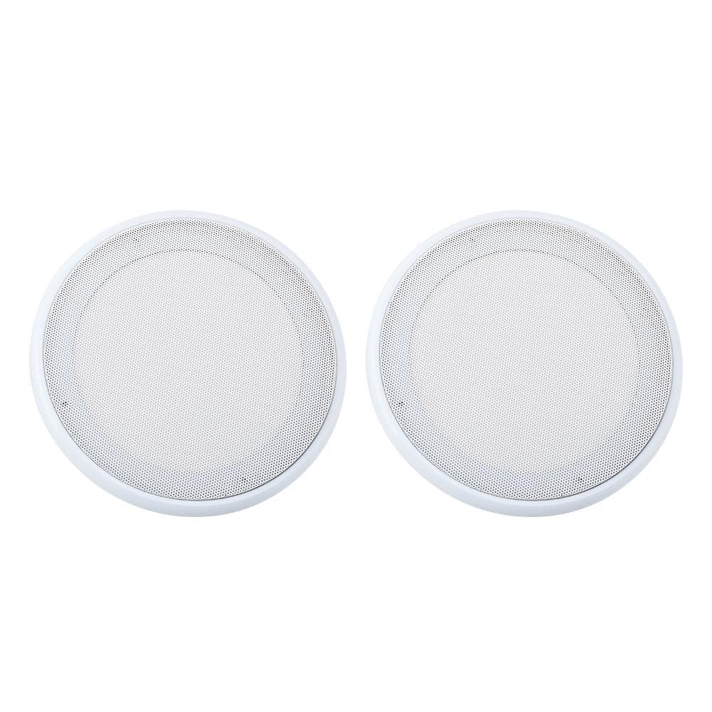 2PCS Speaker Grille Car Audio Speaker Cover Decorative Circle Metal Mesh (8 in)