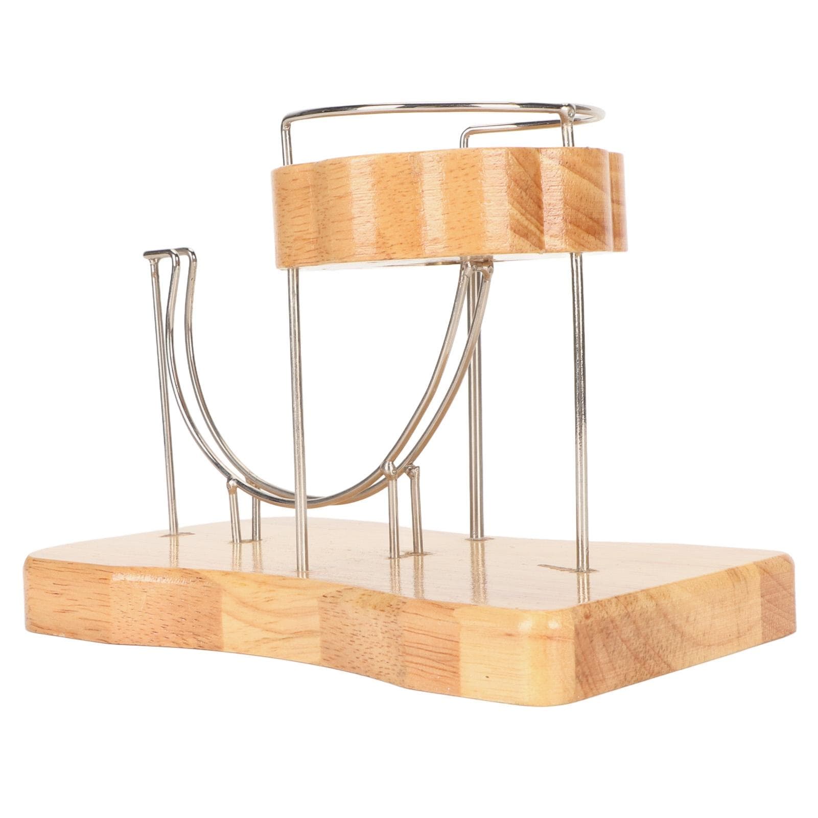 Perpetual Motion Machine Stable Base Sturdy Wood Stress Relief Perpetual Energy Toy for Table US Plug