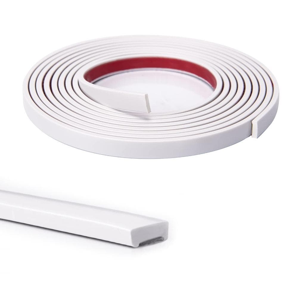 Self Adhesive Molding Trim Paintable Mirrior Frame Decor High Quality Wall Decoration Strip Border 5m white