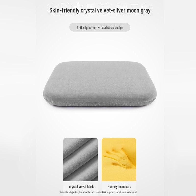 Breathable Ice Silk Memory Foam Seat Cushion for Long Sitting 45x45x4 cm