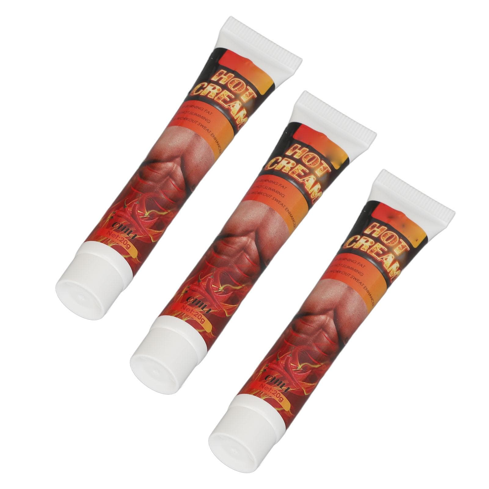 3 Pcs 20g Belly Fat Burning Cream Easy Absorption Workout Abdominal Abs Sculpting Body Cream for