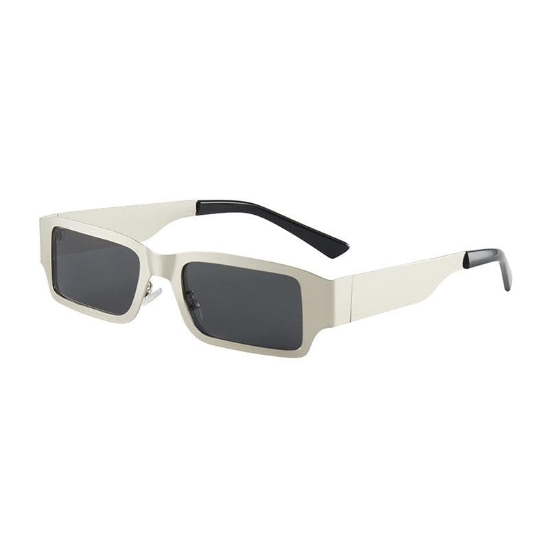 New Fashion Vintage Sunglasses Women Men Designer Retro Rectangle Sun Glasses Punk Square Eyewear Unisex Trendy MULTI