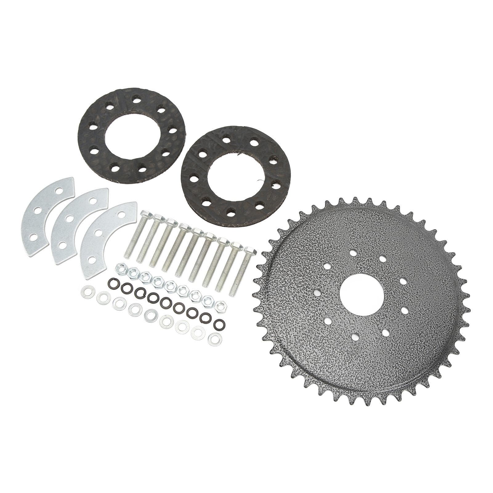 44 Tooth Sprocket with Mount Kit 9 Holes Better Transmission Performance for 50cc 66cc 80cc Motor