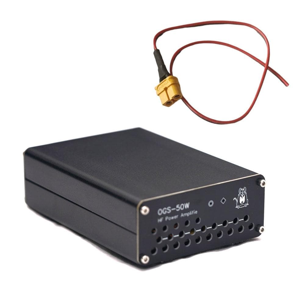 50W Portable High Frequency Power Amplifier Short-wave Radio Power Amplifier for USDX FT-817 black