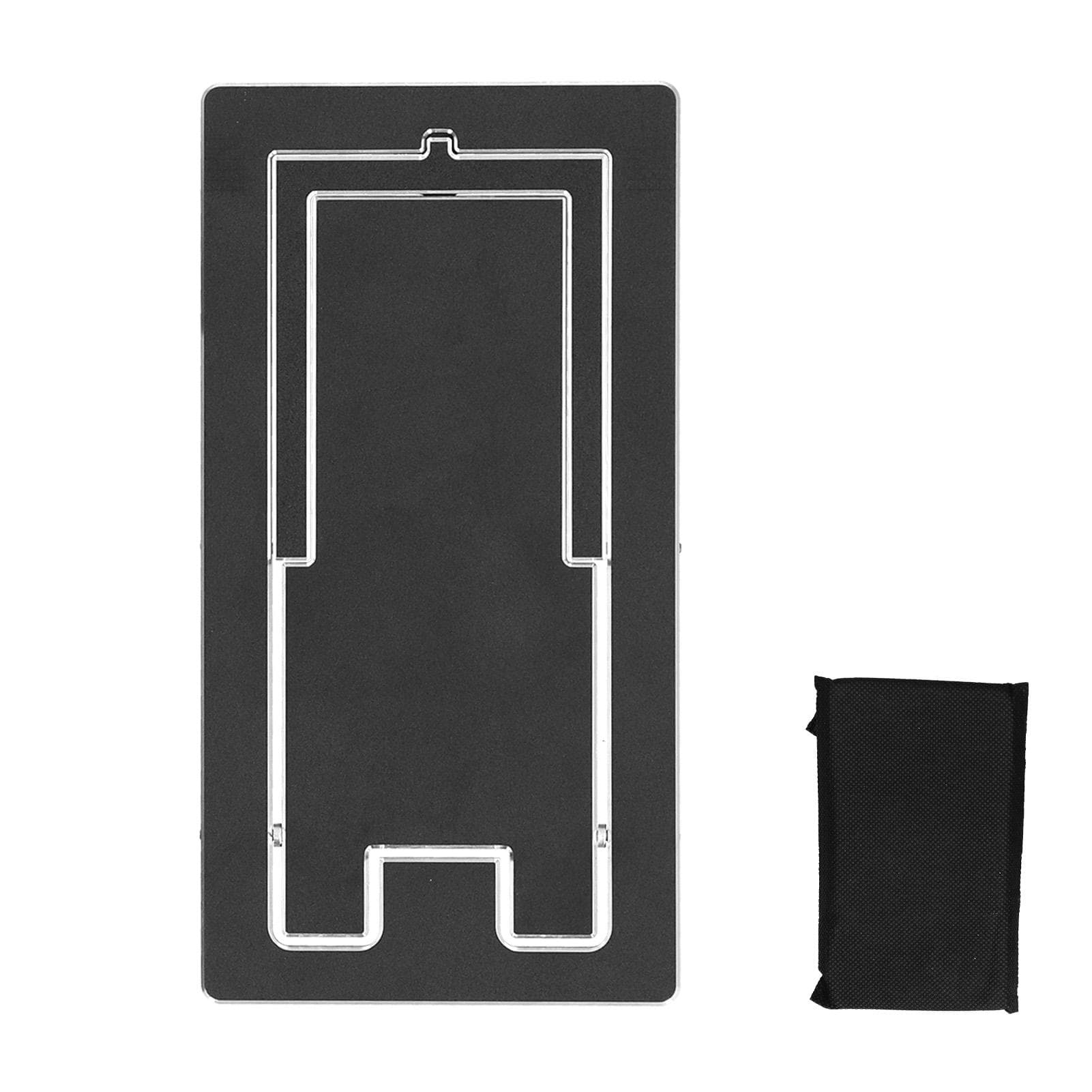 Adjustable Mobile Phone Stand for Desk Foldable Aluminium Alloy Desktop Phone Holder Tablet black