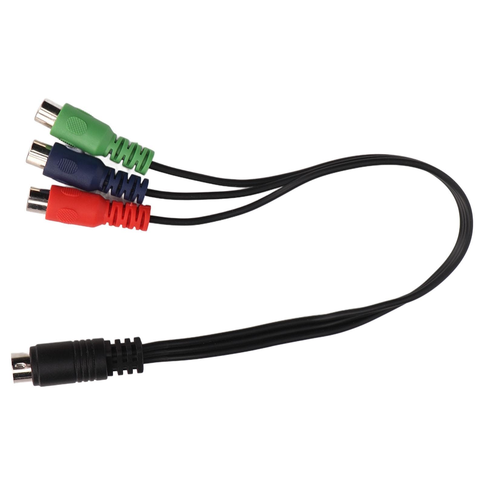 MINI DIN 9 Pin to 3 RCA Cable MINI DIN 9 Pin Male to 3 RCA Female RGB Video Adapter Cable 11.8in