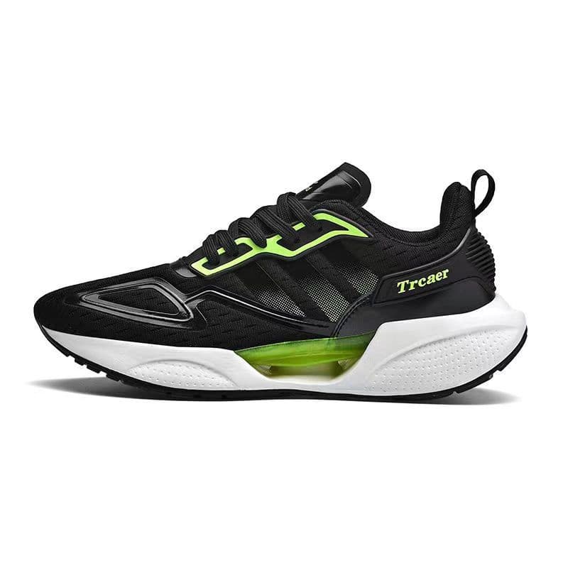 Men's shoes Spring sports shoes Fashion men's casual shoes Mesh breathable student running shoes Men's 39 black