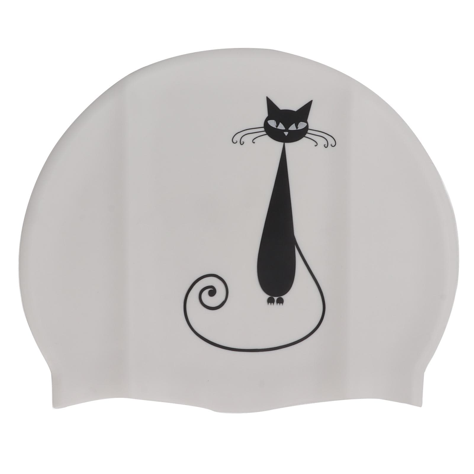 Swim Bathing Cap Silicone Waterproof Head Cover with Ear Protection for Adult Long Hair Water