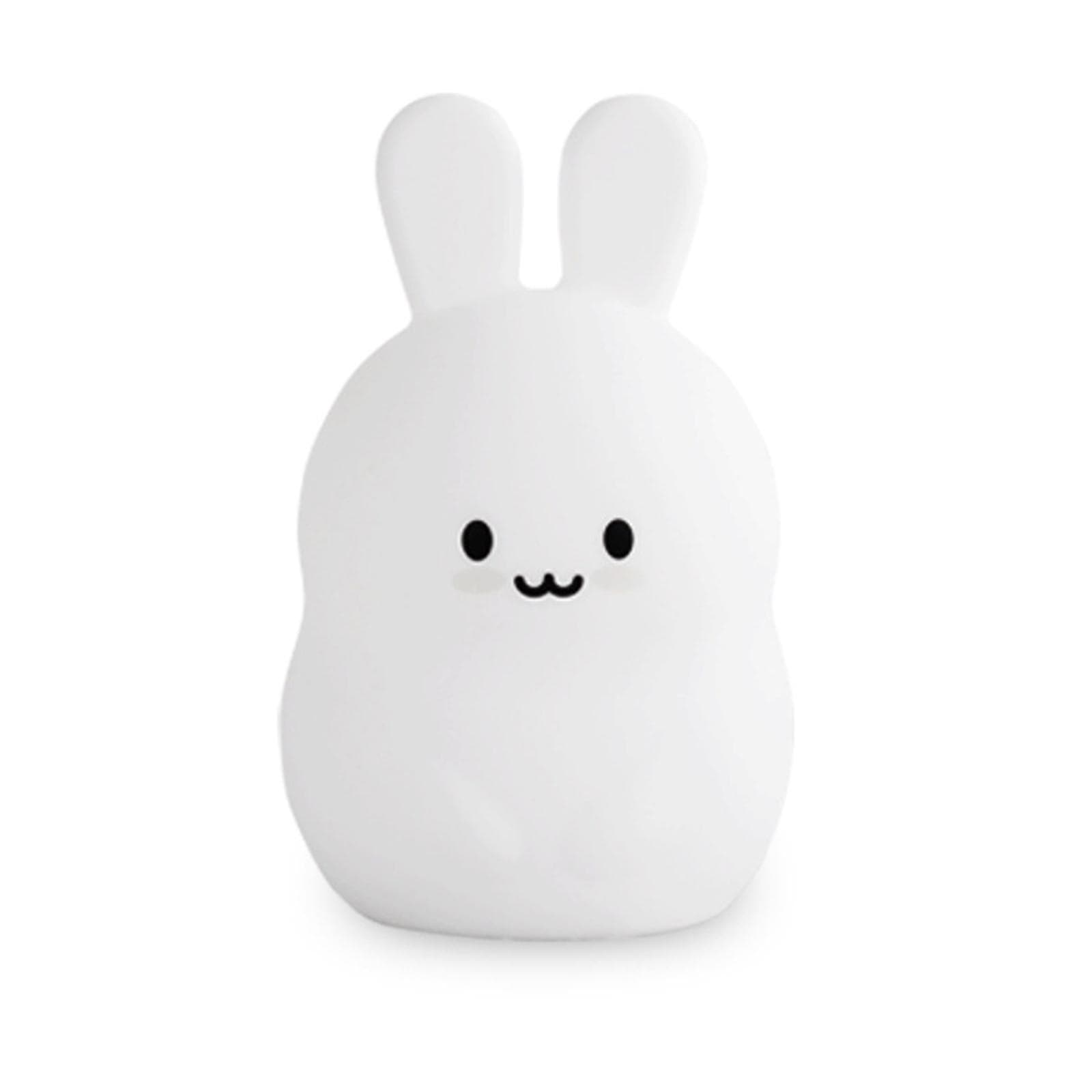 Rabbit Silicone Light Pat Night Light USB Rechargeable Light Kids Gift white