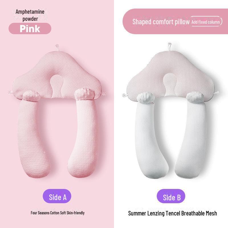 Anti-Tilt Baby Pillow: Breathable, Flat Head Correction, Newborn Gift 31x45 cm