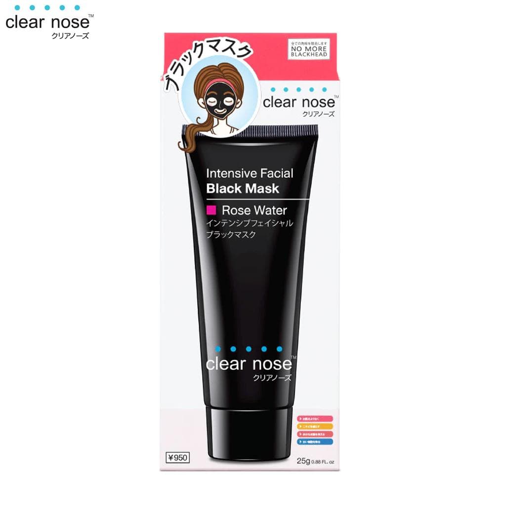 Clear Nose Intensive Facial Black Mask Rose Water, No More Blackhead, 25 g. 25 g.