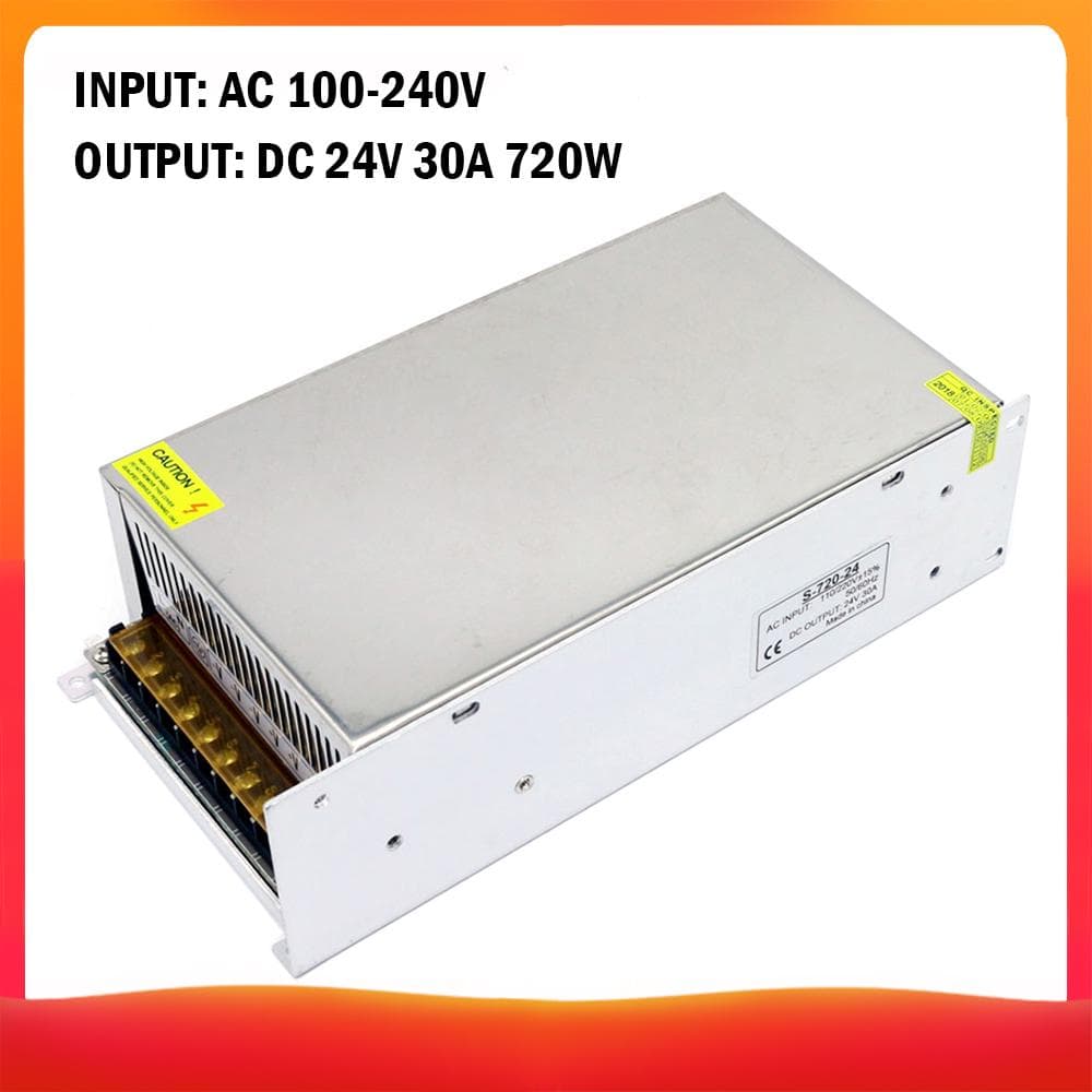 AC 100-240V to DC 24V 41.6A 1000W Voltage Transformer Regulated Switching DC 24V 30A 720W