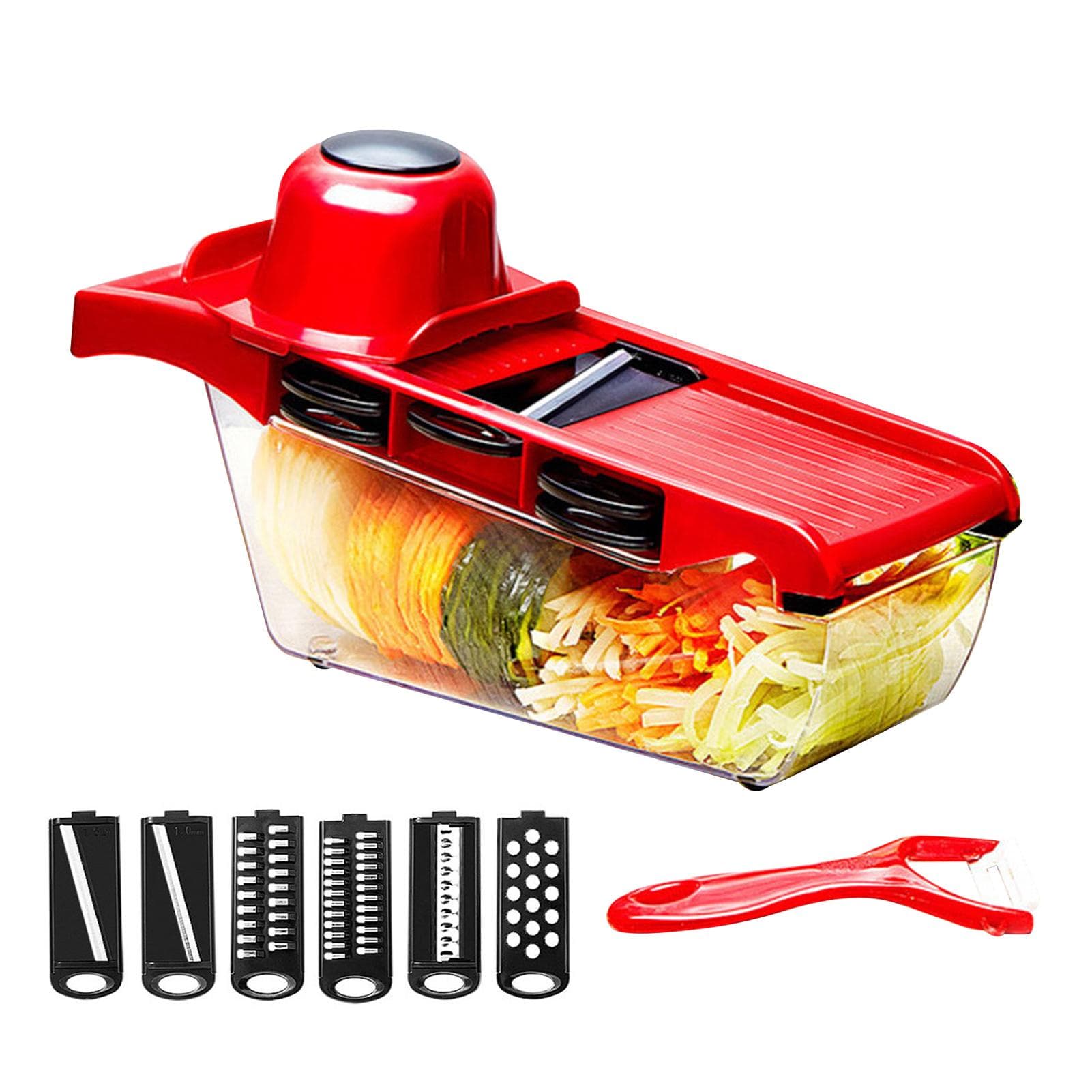 6 in 1 Vegetable Slicers Kitchen Multifunctional Food Potato Veggie Chopper Dicer Cutter with