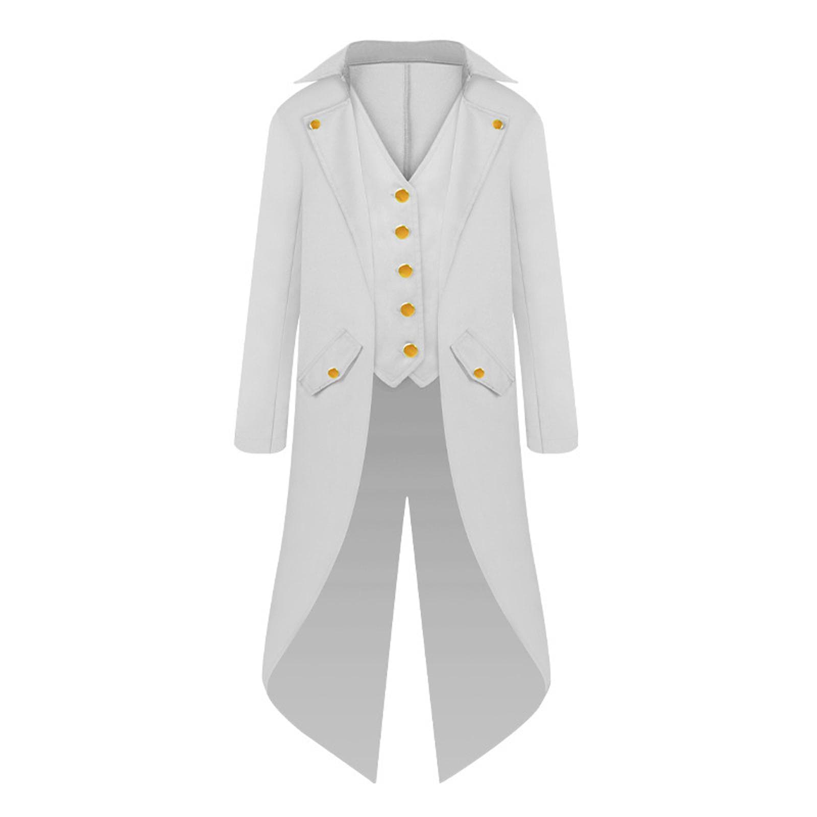 Children Boys' Steampunk Jacket Gothic Tailcoat Costume Tuxedo Pirate 8-12 Years 135