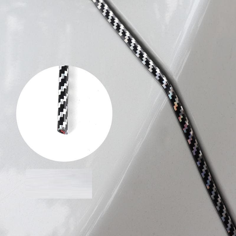 Car Door Edge Scratch Protector Strips Protection Side Doors Adhesive Scratch Protector Anti-Collision PVC Electroplating Strips 2M