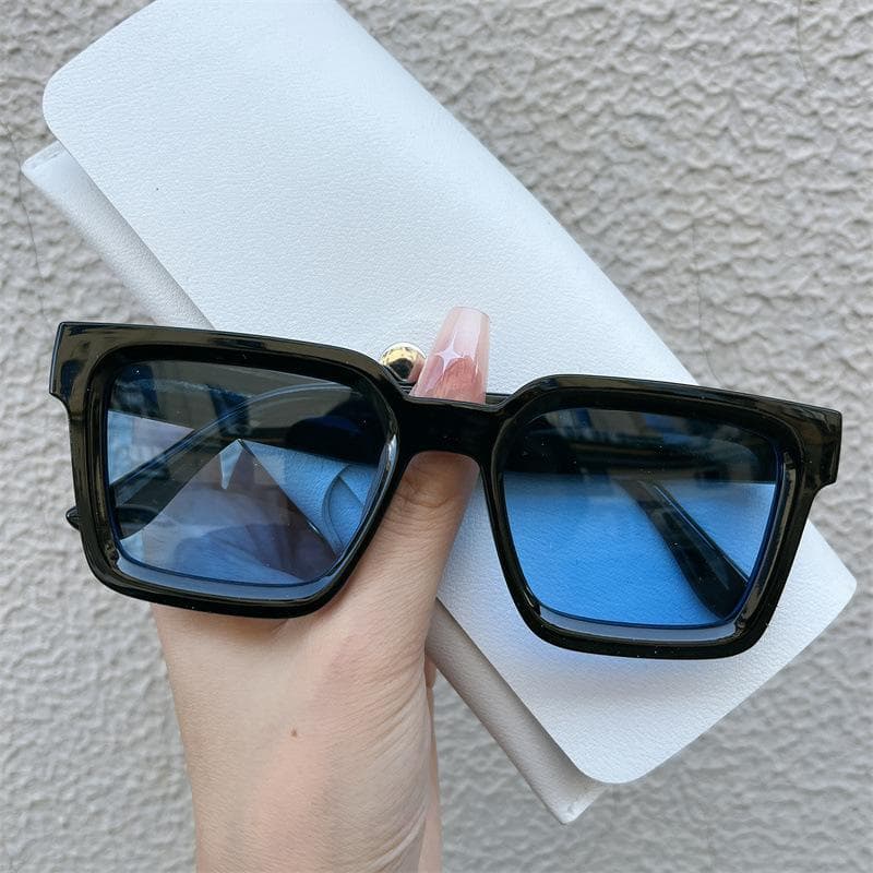 New Vintage Rectangle Frame Sunglasses Fashion Retro UV400 Luxury Design Shades for Men Women Gafas De Sol 1PC