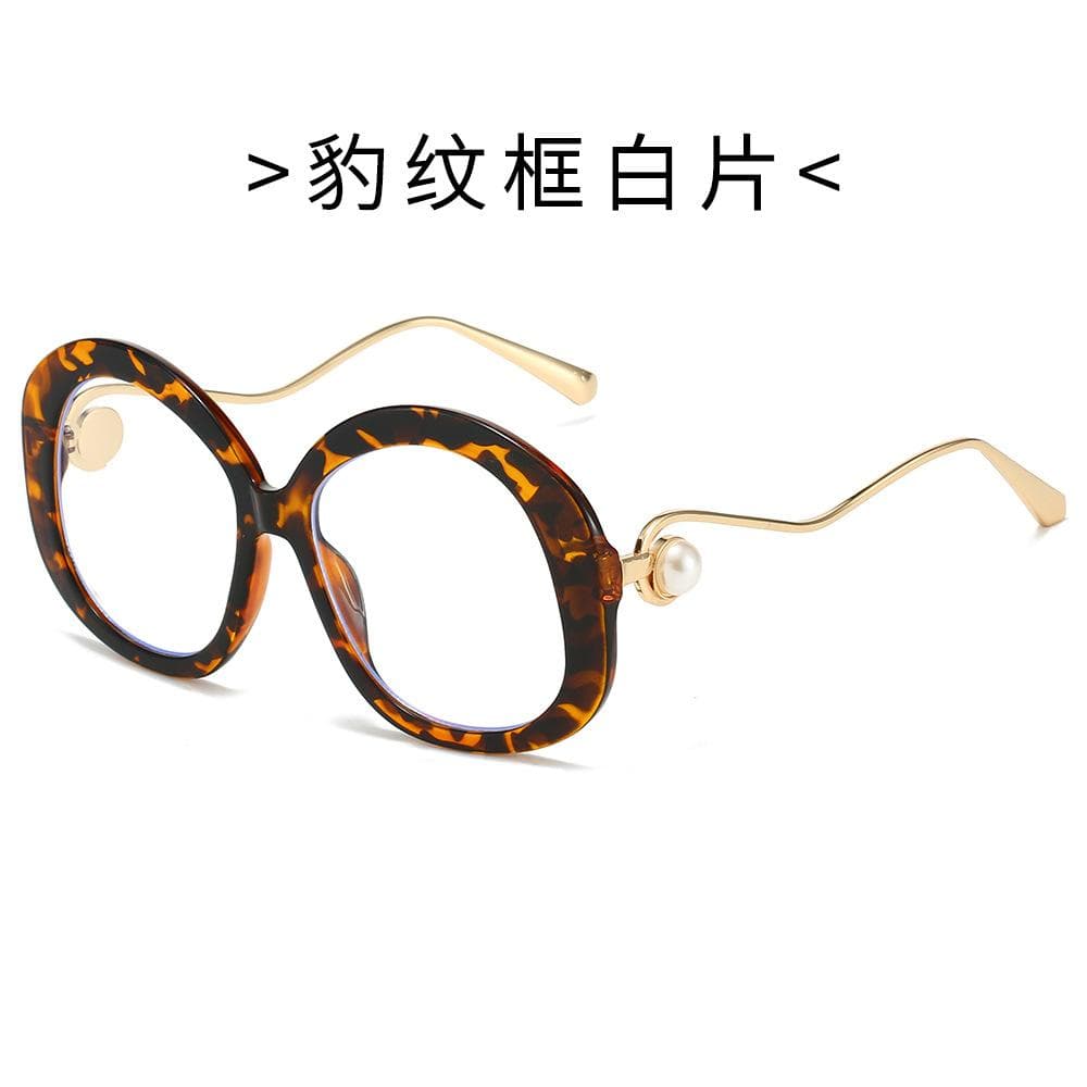 Trendy Oval Sunglasses for Women Men Fashion Pearl Accent Shades Stylish Eyewear for All Occasions