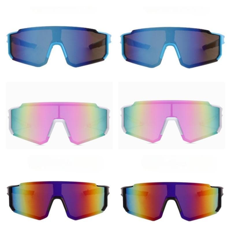 6pcs Unisex Cycling Sunglasses UV Protection Bike Motorcycle Goggles Outdoor Sports Shades