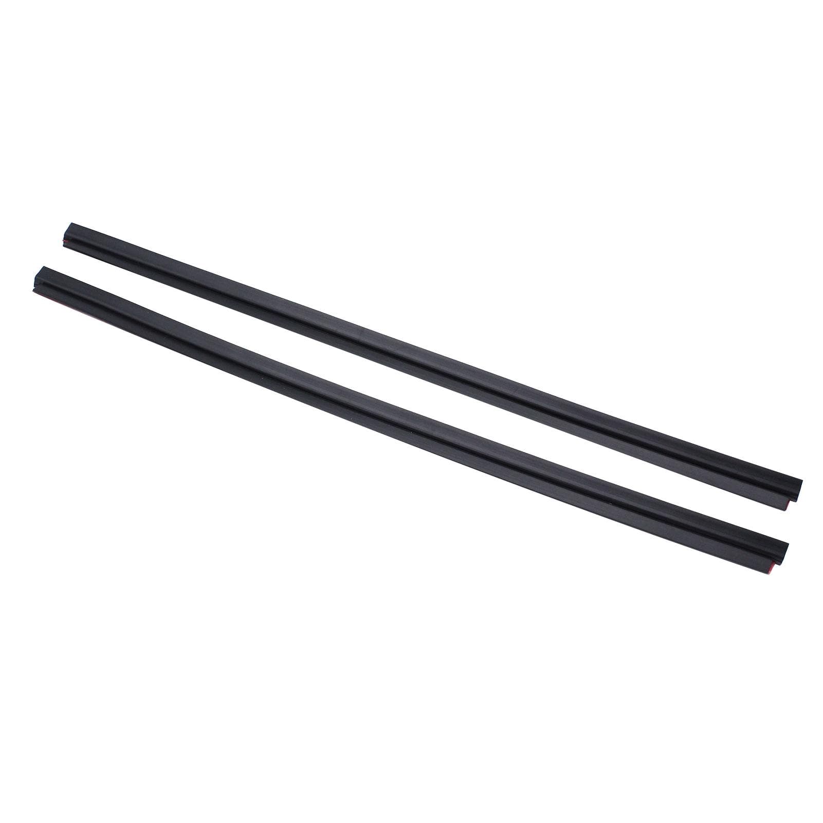 2x Left + Right Rear Quarter Side Glass Window Seal Replacement for Renault Clio 3 Door black