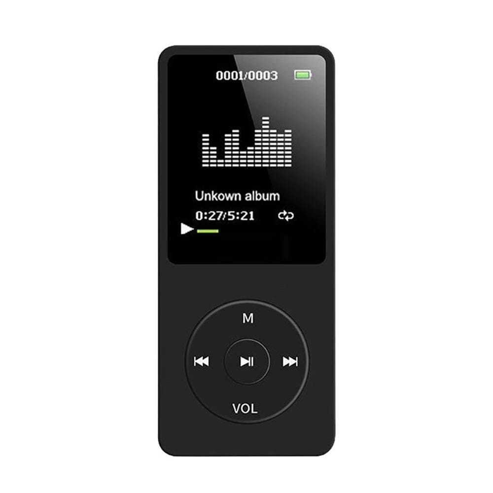 MP3/MP4 Player 64 GB Music Player 1.8 Screen Portable MP3 Music Player with FM Radio Voice black