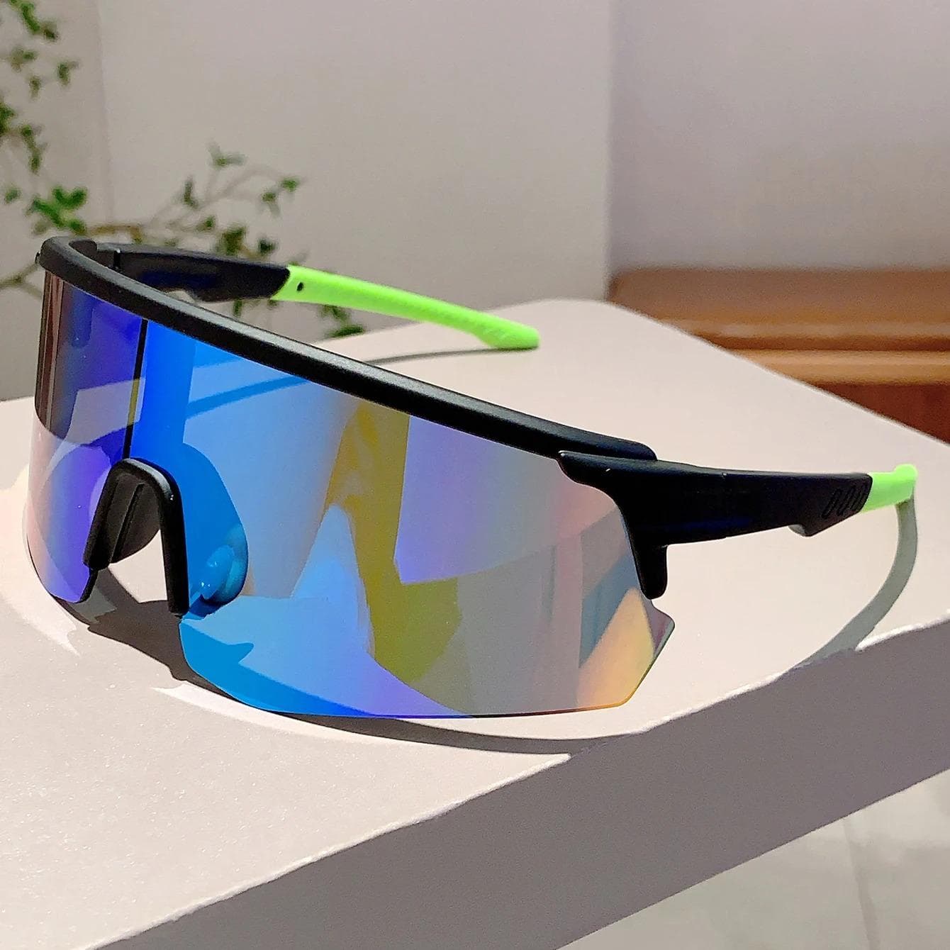 Oversized Luxury Brand Sunglasses Vintage Cycle Design Women Men Punk Windproof Sport Goggle Outdoor Sun Glasses