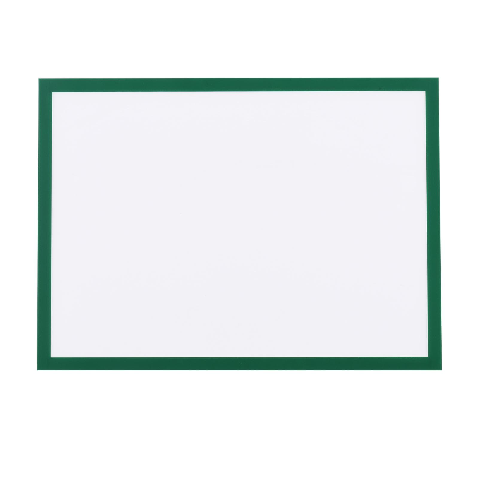 Magnetic File Frame Transparent PVC Document Display Frame for A4 Size Letter Paper Photo Picture green