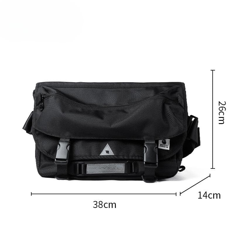 Crossbody Bag, Work Bag, Motorcycle Bag, Crossbody Bag, Men's Single-shoulder Postman Bag 14 inch