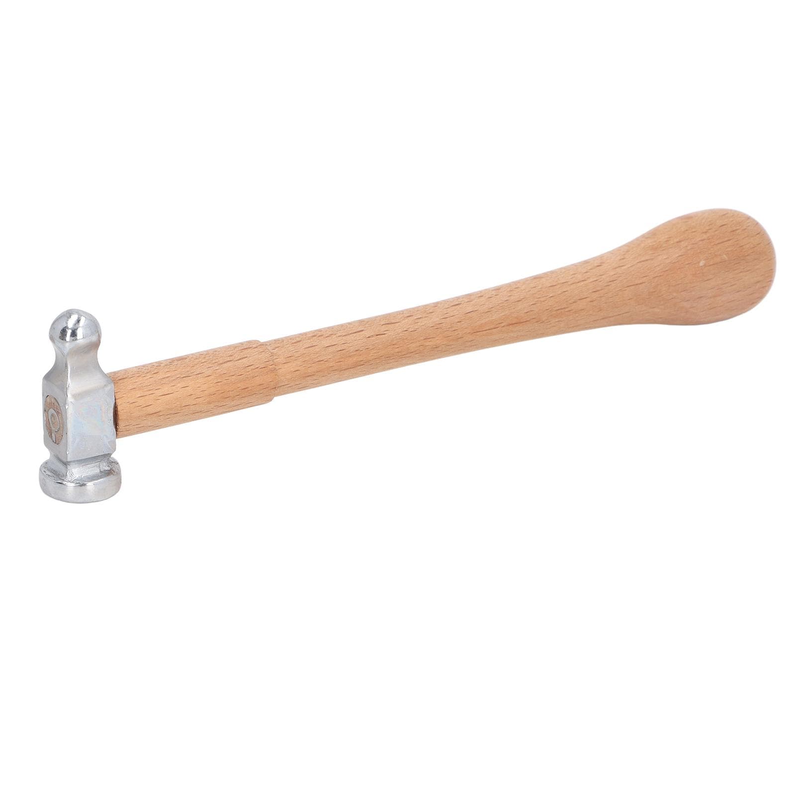 Mini Hammer High Carbon Steel Round Head Ergonomic Wooden Handle Ball Peen Hammer for Goldsmithing