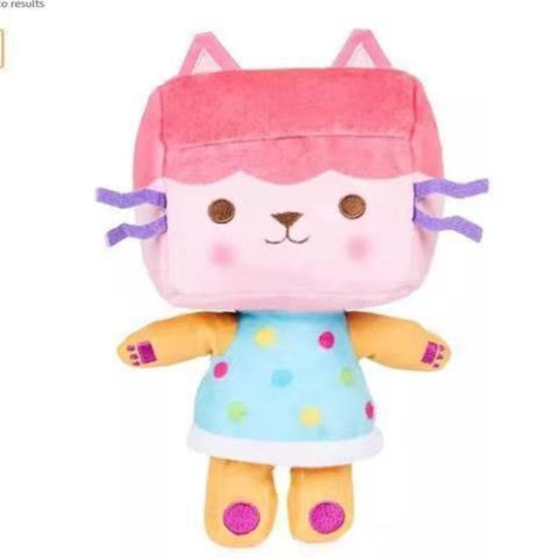 25cm Cartoon Stuffed Animals Gabby Dollhouse Plush Toy Mercat Mermaid Cat Mermaid Plushie Dolls Kids Birthday Gifts box cat(25cm)