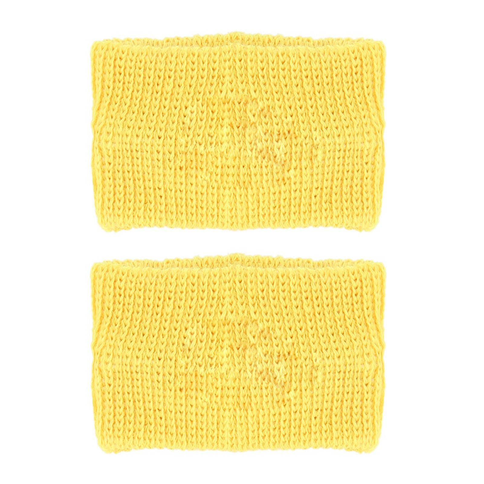 1 Pair Adult Children Wristbands Portable Wristbands for Travel Plane Bus White yellow