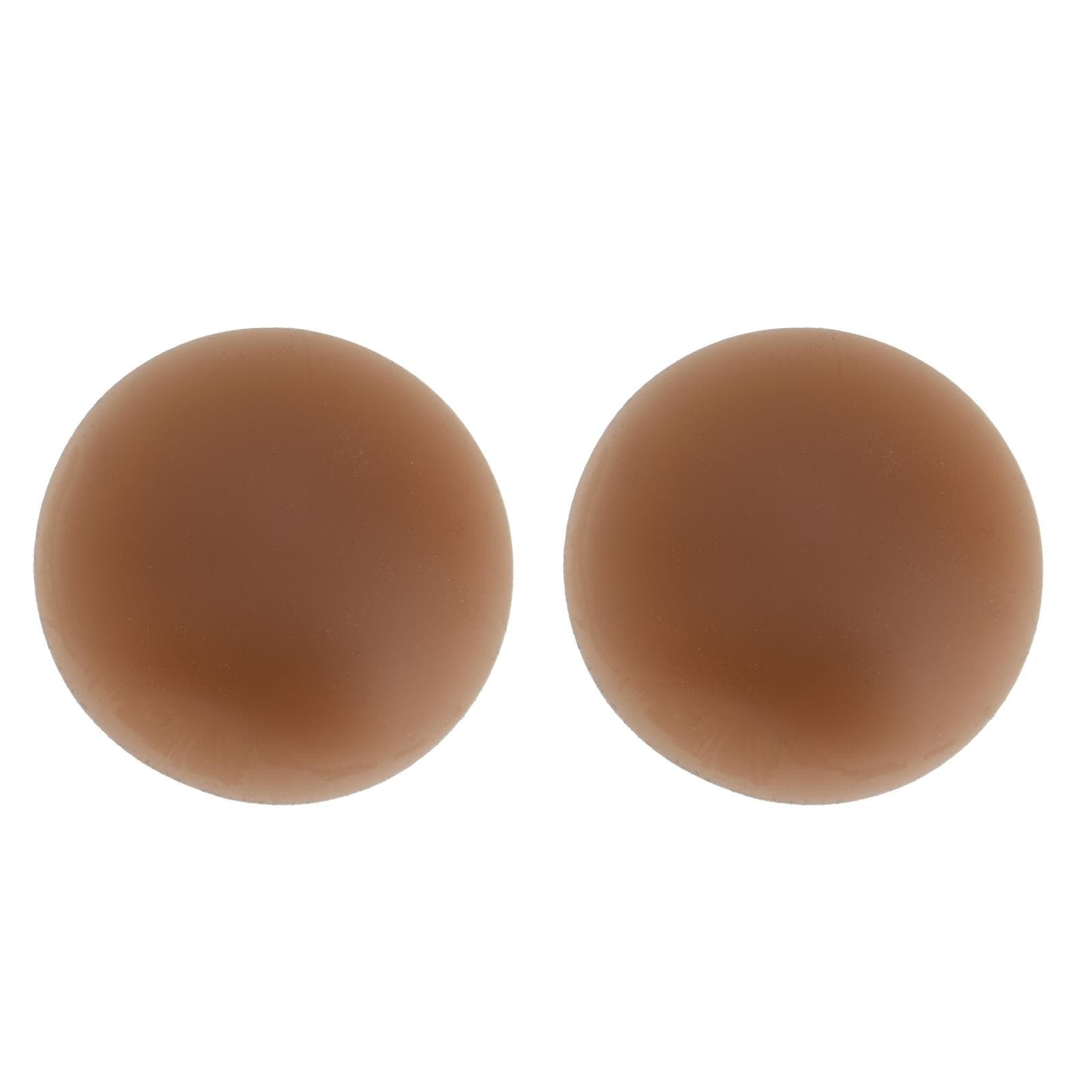 Reusable Adhesive Silicone Pasties Round Bra Paste Safe Adhesive Nippleless CoverCoffee L=10cm coffee