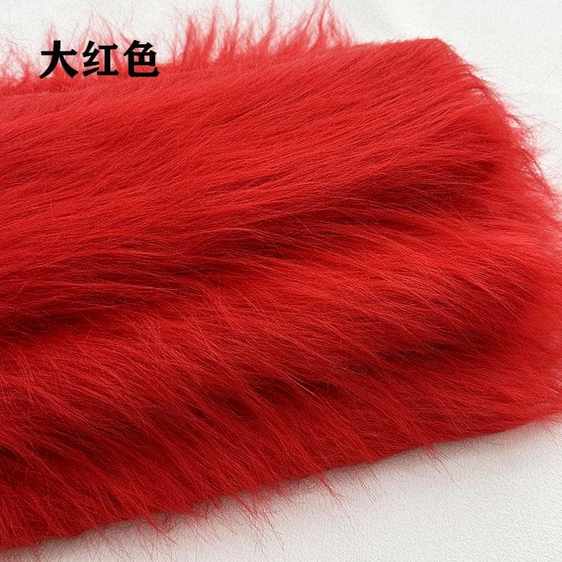 100x180cm Long Faux Fur Fabric Carpet Clothes Doll Plush Stuffed Toy for Needlework DIY Handmade Sewing Accessories 50x180cm