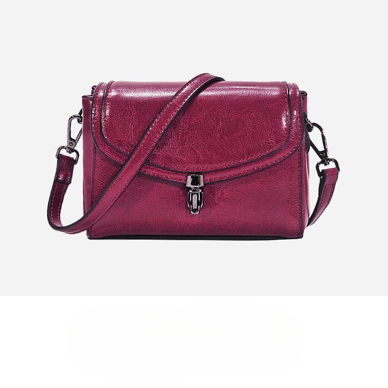 Leather Women's Bag, Spring and Summer Small Single-shoulder Bag, Mini Crossbody Bag, Leather Small Bag