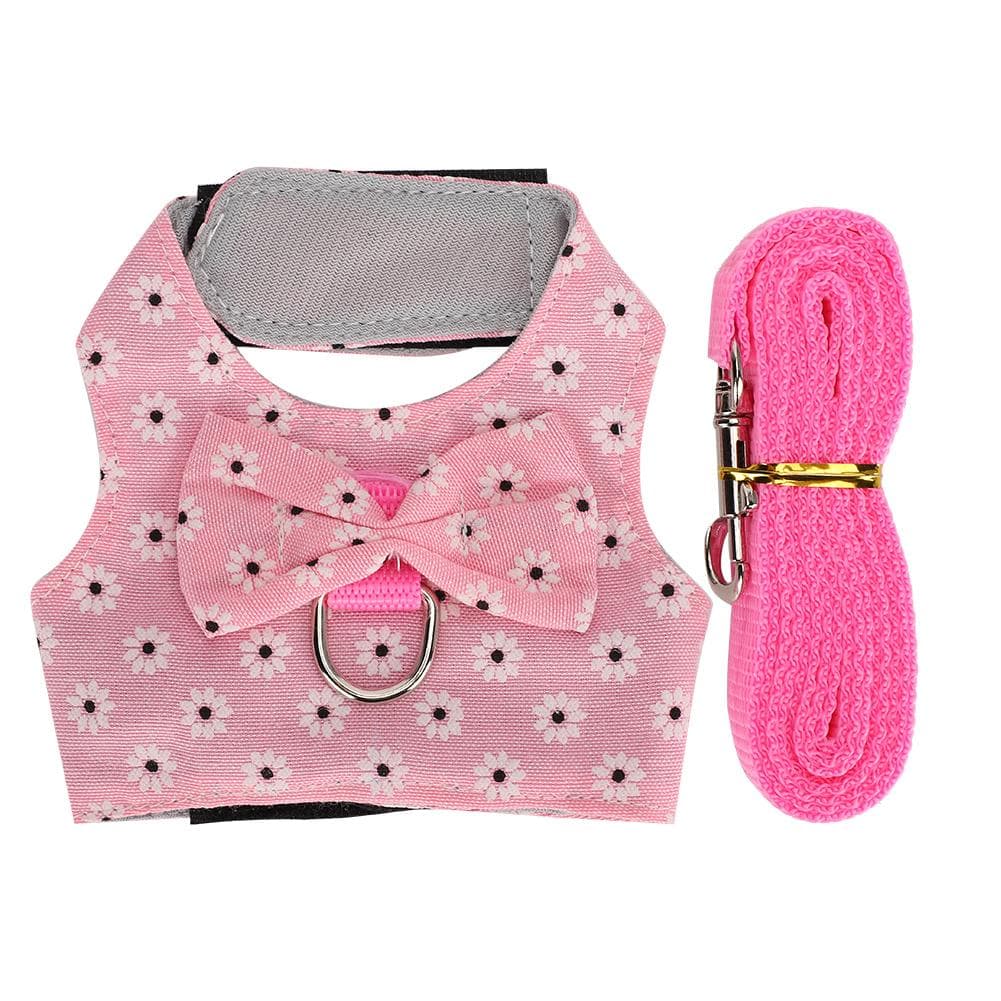 Rabbits Vest Harness with Hamster Chest Strap Leash Small Animal AccessoriesL L
