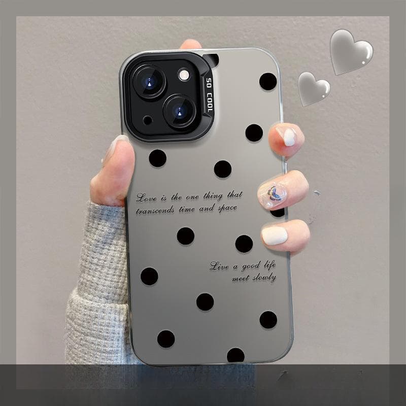 Applicable To Apple 15 Mobile Phone Case Iphone14 Black Bow Invisible Bracket 13pro Color Silver Matte 12/11 iPhone 6s Plus