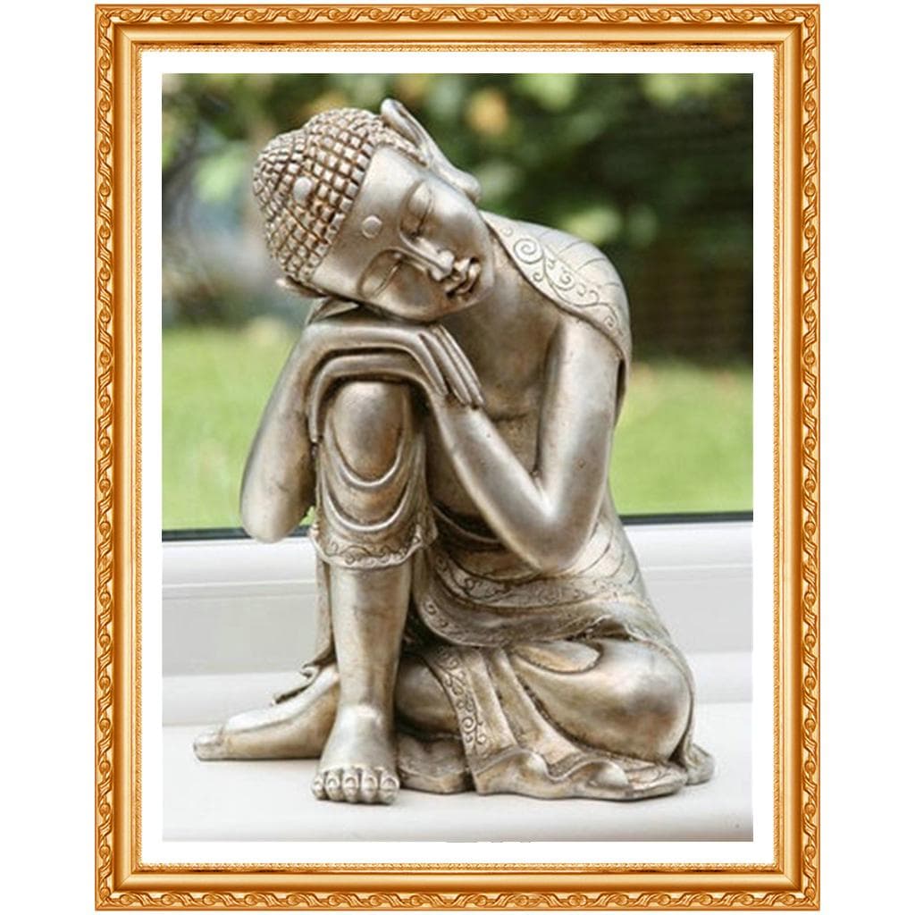 Full Round 5D DIY Diamond Painting  Buddha Religion  3D Embroidery Cross Stitch Painting Decor 20X30CM