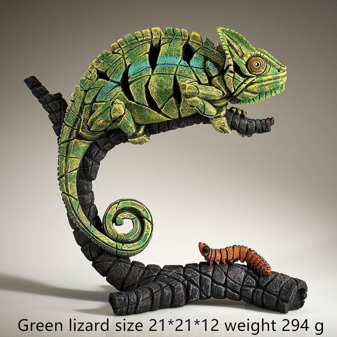 New Trends Contemporary Nordic Style Animal Sculpture Home Decoration Lion Tiger Bust of Edge Scenes Room Decor&Wall Lizard