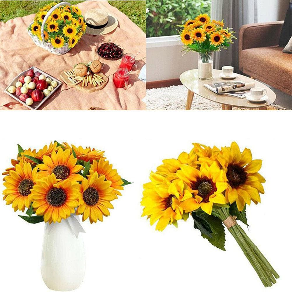 Artificial Sunflower Daisies Garden Wedding Party Decor Home Decorations