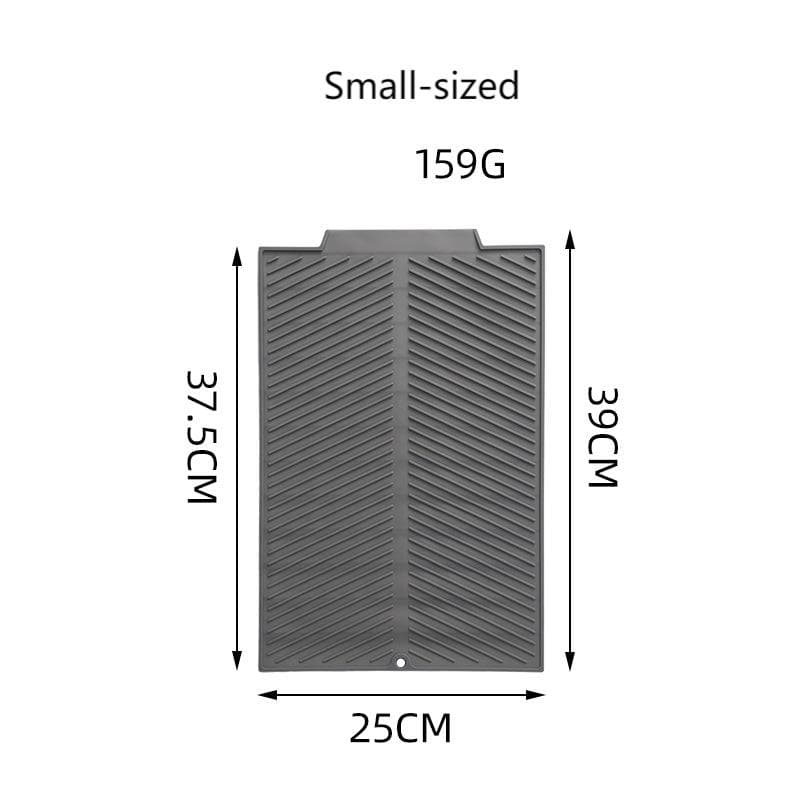 Silicone Draining Mat Dish Drying Mat Folding Draining Pad Kitchen Drainer Mat Heat Resistant Pot Mat S