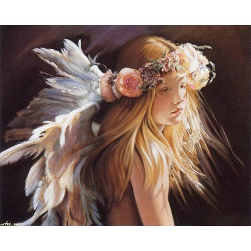 5D Diamond Painting Angel Baby Christ Full Round Diamond Embroidery 20X30CM