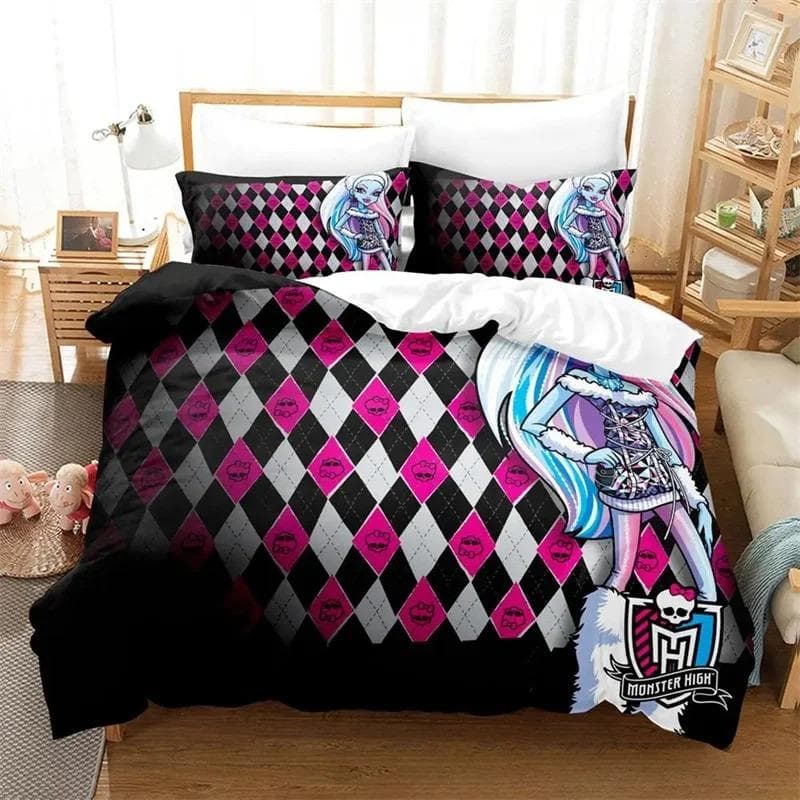 Personelity Monster Cartoon High Bedding Sets exquisite bed supplies set duvet cover bed comforter set luxury birthday gift EU Single 135x200cm